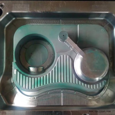 宠物用品注塑模具 猫砂盆塑料外壳开模 半封闭式猫厕所塑胶模具图3