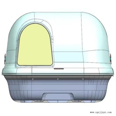 宠物用品注塑模具 猫砂盆塑料外壳开模 半封闭式猫厕所塑胶模具