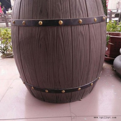 小号花桶塑料模具,直径485*450毫米仿木花桶模具图5