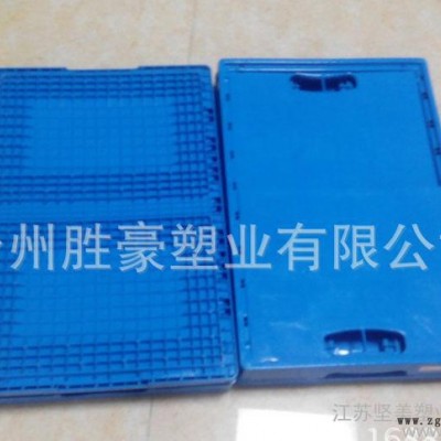 模具研发-上海6040折叠式周转筐物流周转加盖塑料折叠筐图3