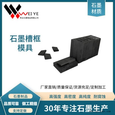 伟业石墨   高电阻率石墨坩埚  高纯石墨槽框模具  按图纸定制石墨制品图3