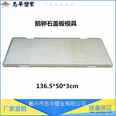 嘉兴志华塑业厂家供应 高速铁路盖板模具 鹅卵石盖板模具 RPC盖板塑料模具 ABS防滑盖板塑模 电缆槽盖板模具图2