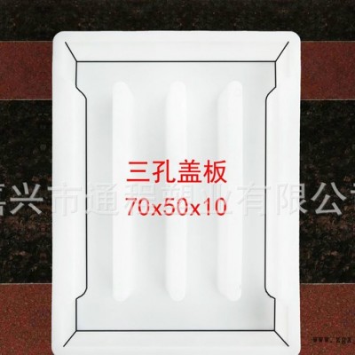 直销下水盖板雨水篦子有孔盖板塑料模具三孔盖板：70x50x10图2