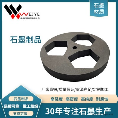 伟业石墨  定制加工高纯石墨盒子 石墨匣钵  耐高温耐磨损石墨模具图1