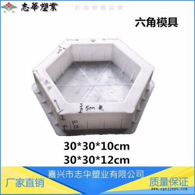 嘉兴志华塑业** 空心六角模具实心六角模具 六角护坡模具 水利护坡模具 水泥预制品塑模 塑料模具 可来图定制 厂家直图1