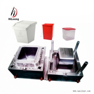 HILOONG 台州塑料注塑模具， 日用品家居储物箱模具图5