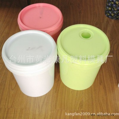 供应黄岩模具涂料桶模具20L油漆桶模具,防水包装桶模具 注塑塑料模具制造图2