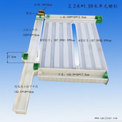 嘉兴 志华塑业 ** 供应 高铁护栏塑模 铁路栏杆塑模 栏片 海鸥型栏片塑模图1