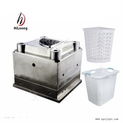HILOONG 台州黄岩家居日用品模具，塑料收纳篮注塑模具图5