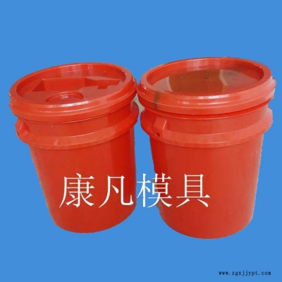 黄岩注塑塑料模具厂家地址电话，18升20L,25kg、密封油桶模具 油脂桶模具 包装桶模具图3