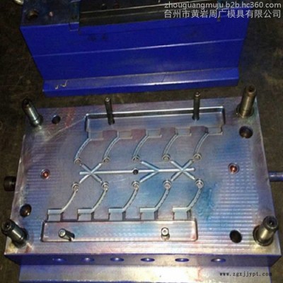 浙江黄岩模具制造厂家设计自行车反光镜支架模具 注塑工艺加工山地车塑胶件模具整套磨具进口模具钢图7