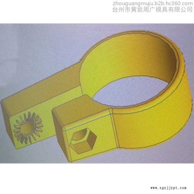 浙江黄岩模具制造厂家设计自行车反光镜支架模具 注塑工艺加工山地车塑胶件模具整套磨具进口模具钢图4