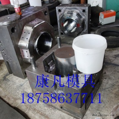 供应黄岩注塑 塑料模具厂，20公斤乳胶漆桶 25升真石漆桶， 7kg涂料桶模具 10L油漆桶开模具图8