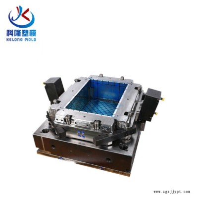 周转箱模具 塑料筐注塑模具黄岩模具生产厂家图2