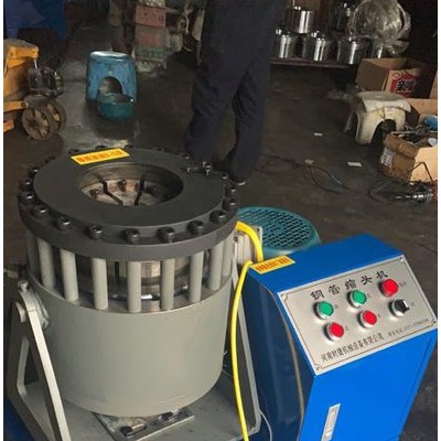 自动缩管机低噪音效率高 铁管不锈钢管压头机模具配套齐全图5