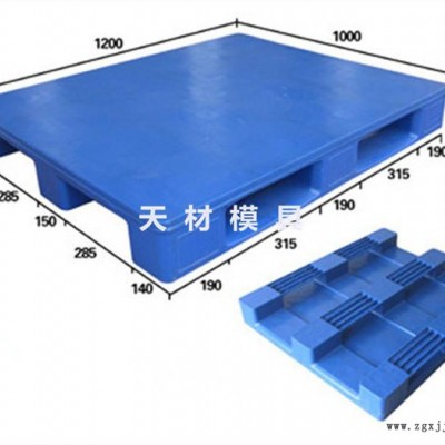 黄岩天材模具专业开发生产各类塑料托盘模具 九脚平板托盘塑料模具 大型物流铲车底脚模具 黄岩大型注塑模具生产厂家图3