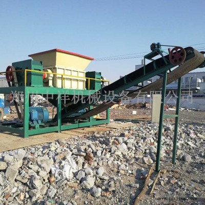 工业建筑垃圾金属双轴撕碎机 废旧油漆桶轮胎橡胶管材线路板破碎机图7