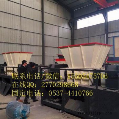 多功能木材垃圾粉碎机 金属撕碎机 废旧橡胶轮胎双轴破碎机图3