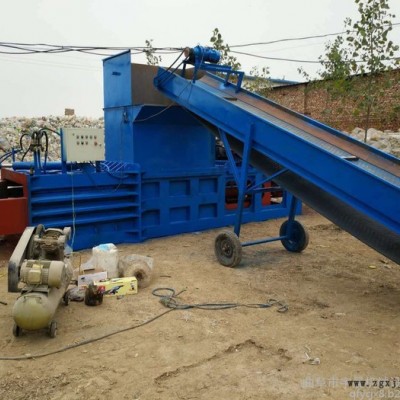 奶粉罐铁桶压扁机 废橡胶余料打捆机宇晨废旧纸壳纸板液压打包机图3