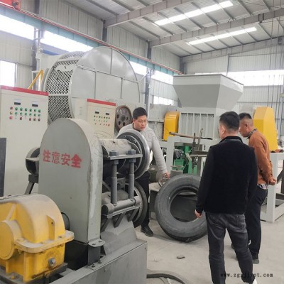 轮胎破碎颗粒机 小型橡胶粉碎成颗粒机器 再生橡胶轮胎粉碎成颗粒机器-瑞赛克图1