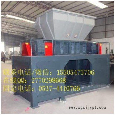 高产量橡胶撕碎机 废旧金属油漆破碎机 新型双轴撕碎机图2