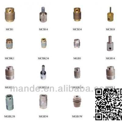 曼德MBG14金刚石工具配件胶囊抛光机磨轮镀铬打磨金刚石磨头工具配件玻璃陶瓷图2