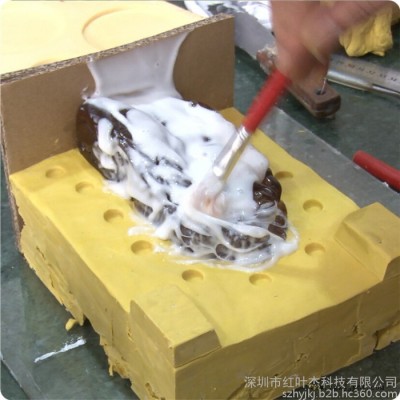 浙江红叶HY-630水泥花盆模具硅胶 手工刷模硅胶图2