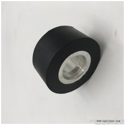 鹏派橡塑加工定制  工业用橡胶制品  橡胶包胶轮  橡胶包胶件图3
