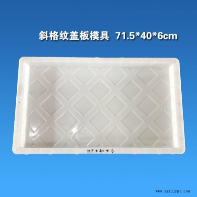 高铁桥梁电缆槽RPC盖板模具 斜格纹ABS盖板塑料模具厂家直销图4