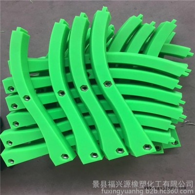 河北福兴源橡塑**生产洗瓶机设备配件  进出瓶滑轨 进出瓶导轨 进出瓶垫板 隔板  导槽 接瓶旨 扇形块图7