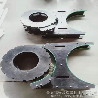 河北福兴源橡塑**生产灌装机设备配件 尼龙拨瓶轮 弧形导板 进出瓶星轮 传送螺杆 进瓶螺旋 星轮护板组件 中心导板图8