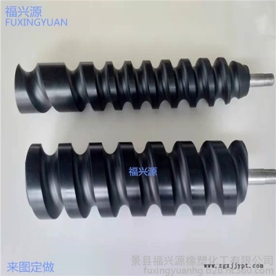 河北福兴源橡塑**定制灌装机设备配件尼龙螺旋推瓶器  进瓶分瓶器  定位螺旋   进瓶螺杆 高分子输送螺杆图8