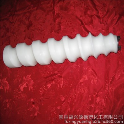 河北福兴源橡塑定制尼龙螺旋推瓶器 灌装机设备配件螺旋推瓶器 螺旋进瓶分瓶器 高分子螺杆 进瓶绞龙图3