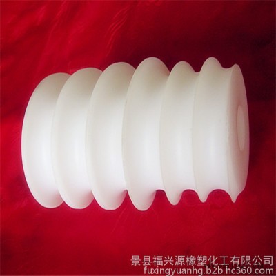 河北福兴源橡塑定制尼龙螺旋推瓶器 灌装机设备配件螺旋推瓶器 螺旋进瓶分瓶器 高分子螺杆 进瓶绞龙图2
