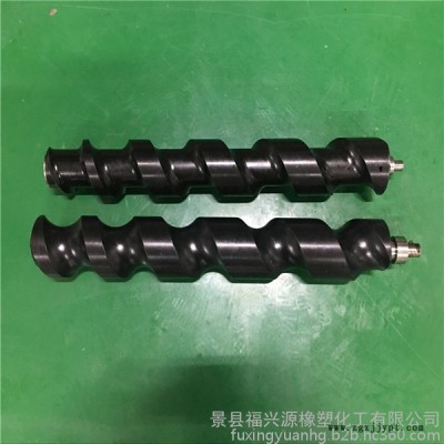 河北福兴源橡塑定制尼龙螺旋推瓶器 灌装机设备配件螺旋推瓶器 螺旋进瓶分瓶器 高分子螺杆 进瓶绞龙图7