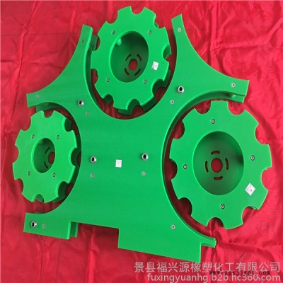 河北福兴源橡塑**定制灌装机贴标机设备配件 进出瓶星轮  尼龙星轮护板 尼龙星轮 尼龙拨瓶轮 中心导板 压盖星轮厂家图6