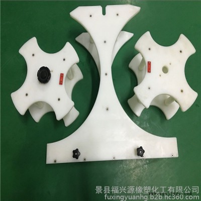 河北福兴源橡塑**定制灌装机贴标机设备配件 进出瓶星轮  尼龙星轮护板 尼龙星轮 尼龙拨瓶轮 中心导板 压盖星轮厂家图7
