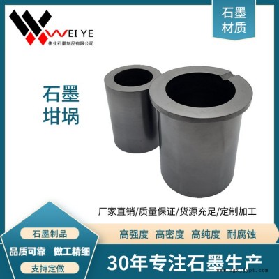 伟业石墨   石墨制品加工  石墨坩埚规格定制   高强度冶炼石墨坩埚  石墨碳素模具加工 石模制品图2