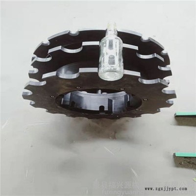 河北福兴源橡塑**定制灌装机贴标机机械设备配件 星轮护板组件 星轮盘 弧形导板  压盖星轮 中心导板 进出瓶星轮图3