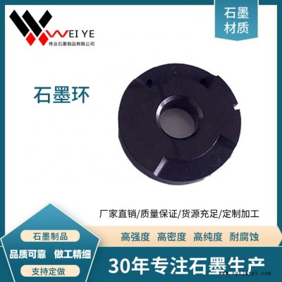 伟业石墨    石墨环加工  高强度耐腐蚀石墨环   石墨碳素模具  来图定做石墨环石墨制品图5