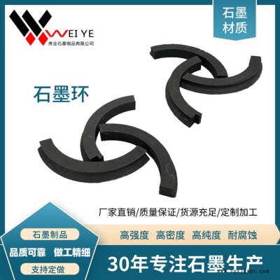 伟业石墨    石墨环加工  高强度耐腐蚀石墨环   石墨碳素模具  来图定做石墨环石墨制品图4