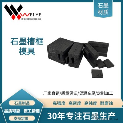 伟业石墨  碳化硅石墨制品  耐高温熔铜石墨坩埚  定制加工带槽石墨模具图4