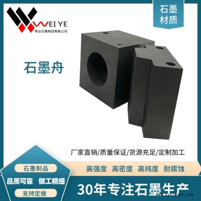 伟业石墨   定制加工带孔石墨舟  高强高密石墨模具  耐磨损耐腐蚀碳素制品图2