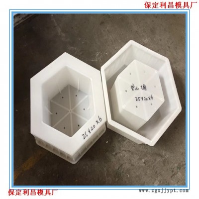 混凝土六棱块模具 混凝土六棱块塑料模具 混凝土六棱块护坡模具 华旭模具图2