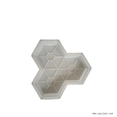 十字型 植草砖塑料模具 葵花图案 塑料彩砖模具