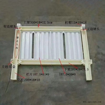 高速防护栅栏模具批发 路基防护栅栏模具批发 铁路专用塑料模具厂家   保定宝塑图2