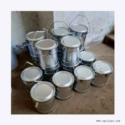 品合泰 水泥留样桶 金属取样桶20*25cm加厚带密封圈镀锌白铁皮桶容量8公斤图1