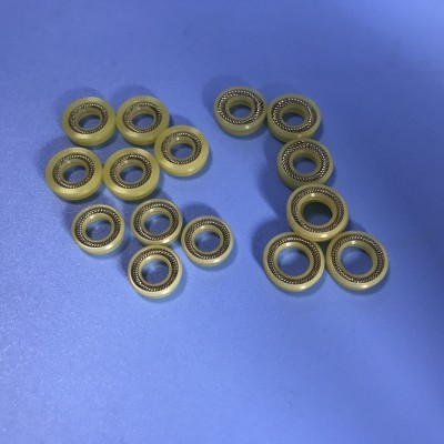 耐腐蚀灌胶阀泛塞密封圈 厂家订制黄色UPE打胶机弹簧泛塞密封圈图2