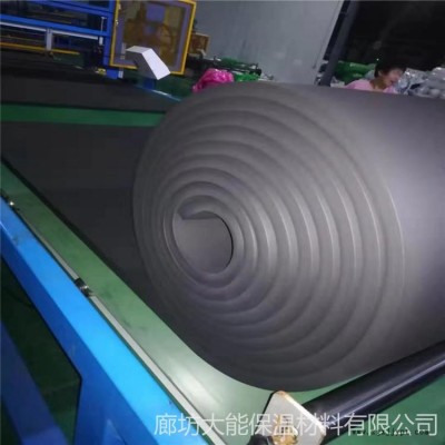 防火铝箔橡塑板 大能 黑色铝箔橡塑板 内墙防水海绵橡塑板