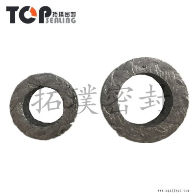石墨盘根环 高温盘根圈柔性石墨 芳纶密封圈碳素 石墨填料环 钢丝增强石墨绳纯石墨盘根 5000 拓璞密封图2